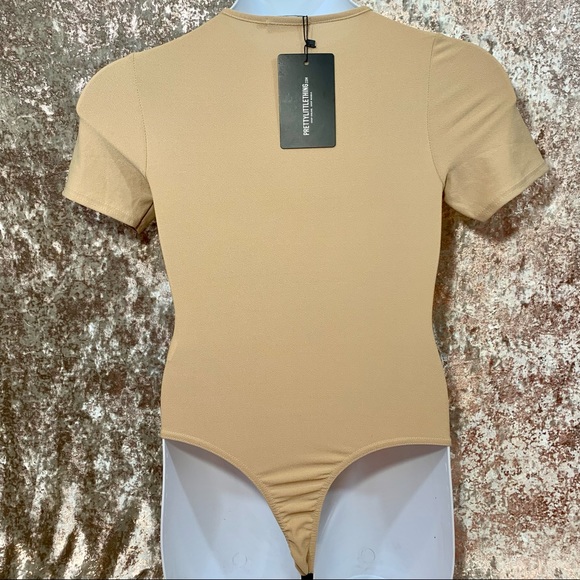 🆕 PrettyLittleThing Tan Bodysuit - Picture 6 of 9